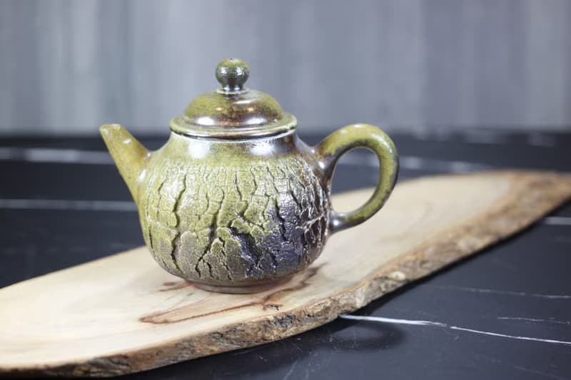 【送禮好物】柴燒天然落灰 爆裂茶壺 名家葉敏祥手工作品
