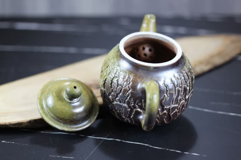 【送禮好物】柴燒天然落灰 爆裂茶壺 名家葉敏祥手工作品