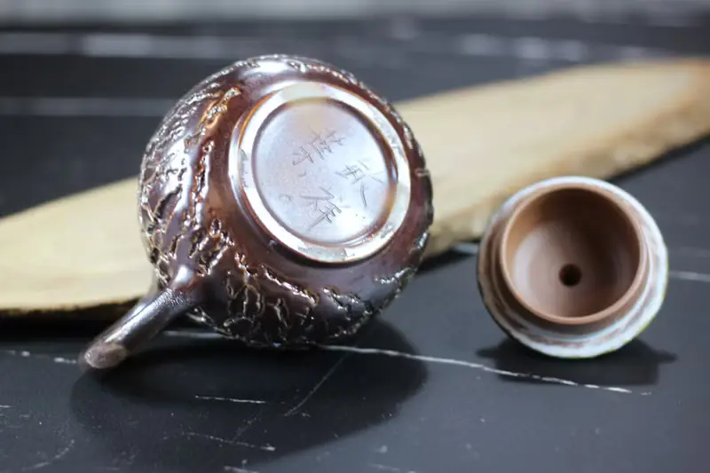 【送禮好物】柴燒天然落灰 爆裂茶壺 名家葉敏祥手工作品