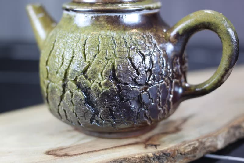 【送禮好物】柴燒天然落灰 爆裂茶壺 名家葉敏祥手工作品