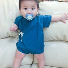 包屁甚平-棉麻12 將太壽司 嬰幼兒 寶寶 包屁衣和服 浴衣 禮盒新