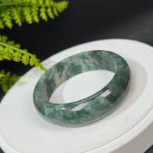 鋰雲母手鐲60MM 玉化星光綠色祖母晶手環 鼓勵平衡內心 安全感