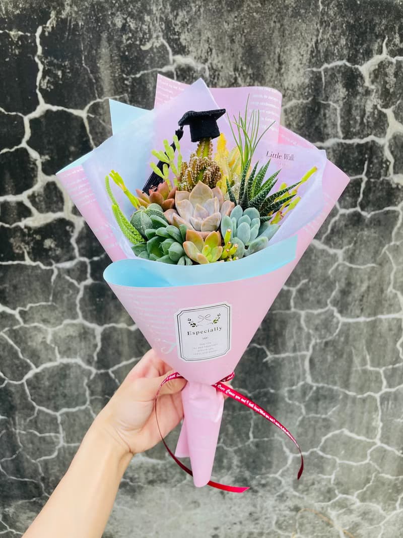 【獨特の畢業花束】多肉花束Special to U