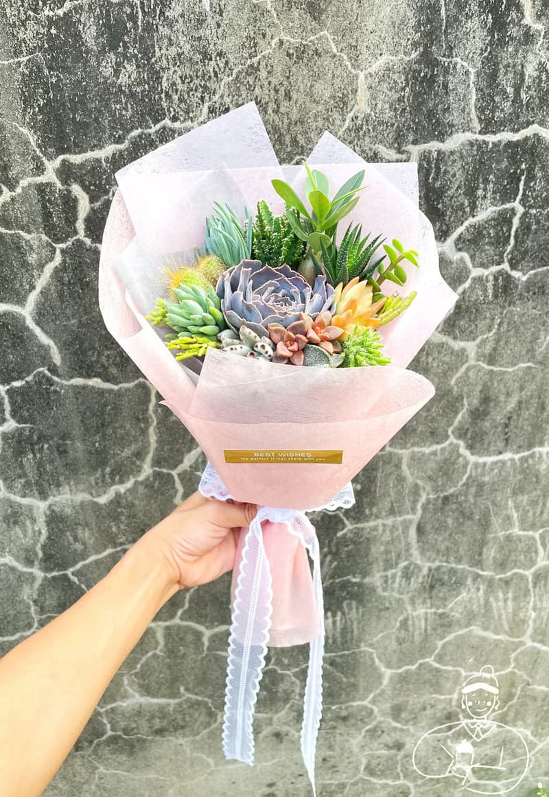 【獨特の畢業花束】多肉花束Special to U