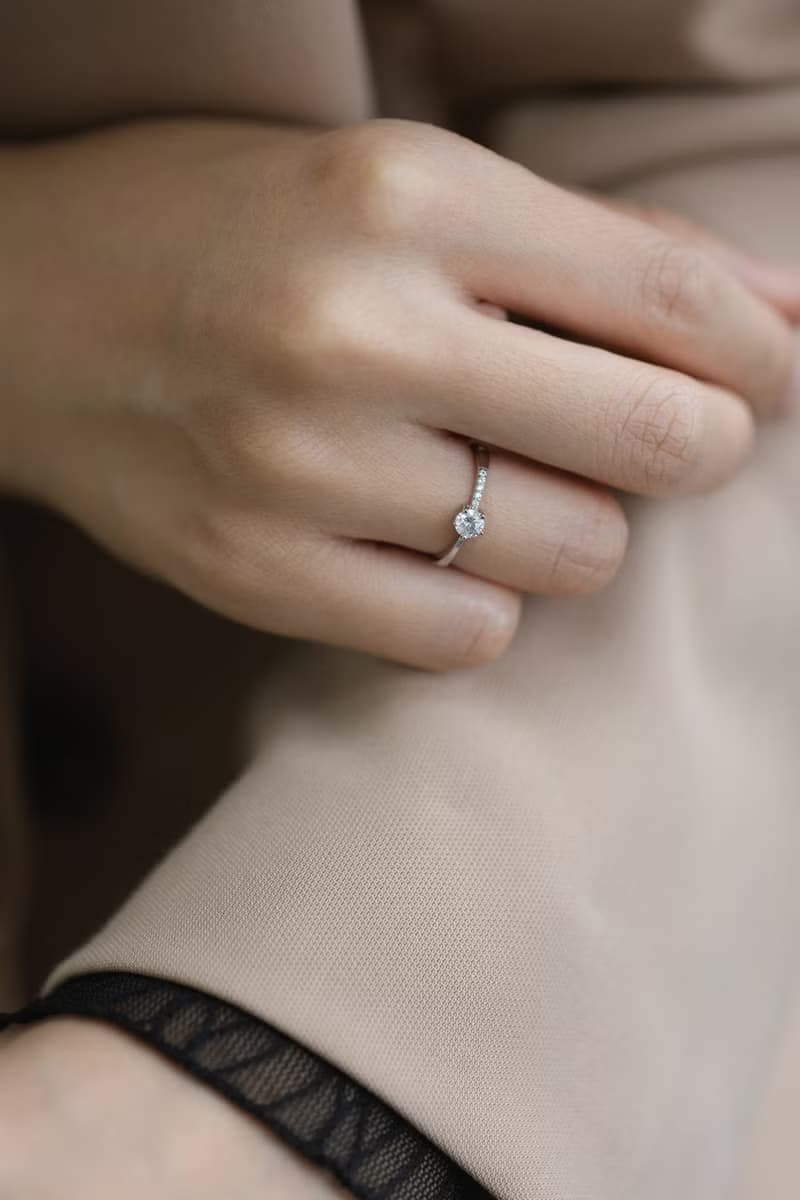 True love 永恆經典 925純銀 經典六爪單鑽戒指