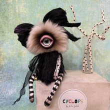 Black orchid cyclops - girl _ MADE-TO-ORDER!