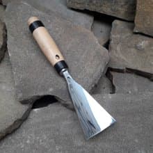 Forged chisel. Heavy Duty. Gouge chisel. Fish Tail. Forged tool for woodcarving.