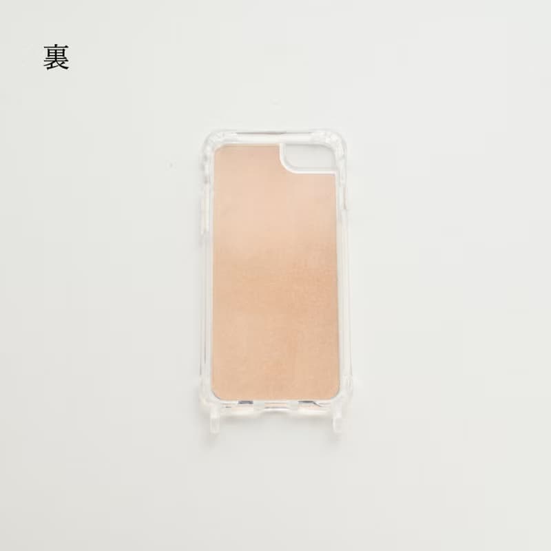 iPhone限定 姫路レザー 生成 印刷 【 リアケース 革紐ストラップ付 】 スマホショルダー スマホストラップ ヴィンテージ プレゼント ギフト EG01M