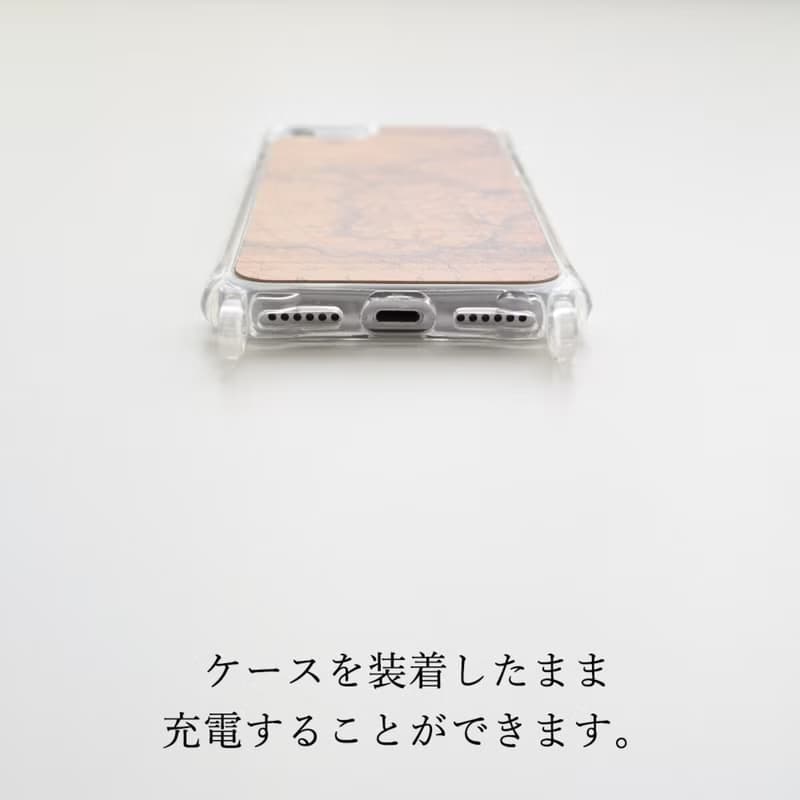 iPhone限定 姫路レザー 生成 印刷 【 リアケース 革紐ストラップ付 】 スマホショルダー スマホストラップ ヴィンテージ プレゼント ギフト EG01M