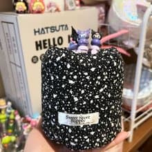 Sweetstore Supply原創可愛*限量*黑色潑墨夾棉加厚化妝刷筆筒