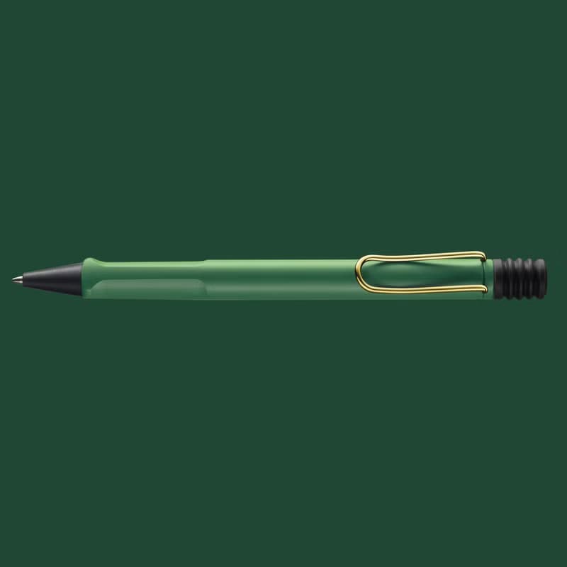 【雷雕刻字2024】LAMY 原子筆 限量獨家 /SAFARI/ 復古綠金夾