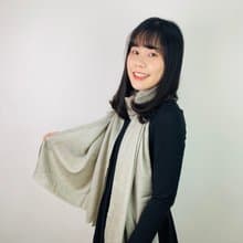 【換季特賣】寧靜黎明100% Cashmere輕薄款圍巾 商品售出概不退貨