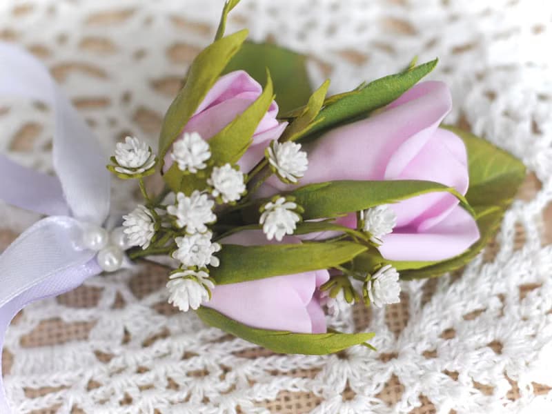 Bridal bouquet peony and roses, Wedding pink bouquet and boutonniere 婚禮花束