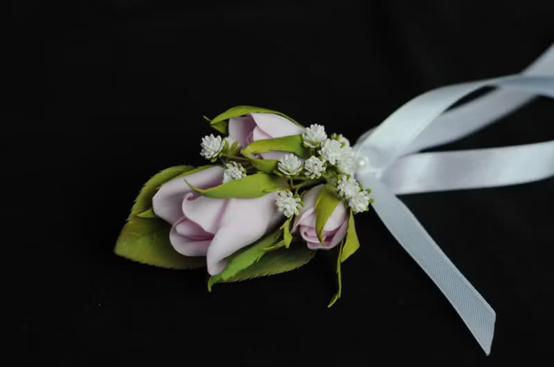 Bridal bouquet peony and roses, Wedding pink bouquet and boutonniere 婚禮花束
