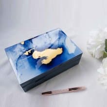 【湛藍之海玻璃收藏盒】收藏盒│珠寶盒│收納盒│飾品