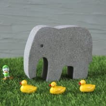 水泥泥作 Concrete－小象擺飾 風化質感 大象溜滑梯 粗曠質感