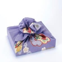 京都風呂敷包巾-koyomi 二巾-疋田梅(紫-縮緬)