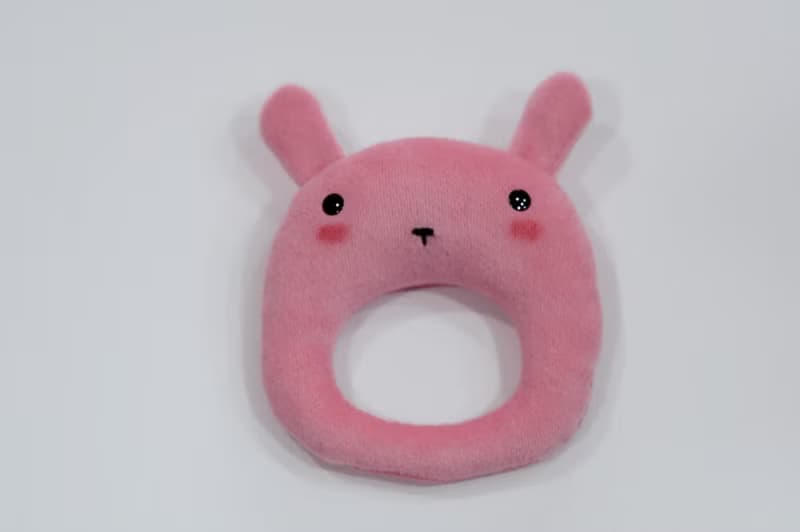 Bucute布蘿兔寶寶的彌月禮盒組/口水巾/護身符/手搖鈴/彌月