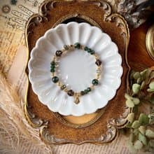 -古董店-天然水晶手鏈/黃銅手鍊