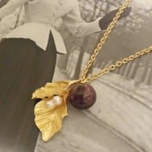 時間的河*  手工琉璃 精油項鍊 香氛 輕珠寶