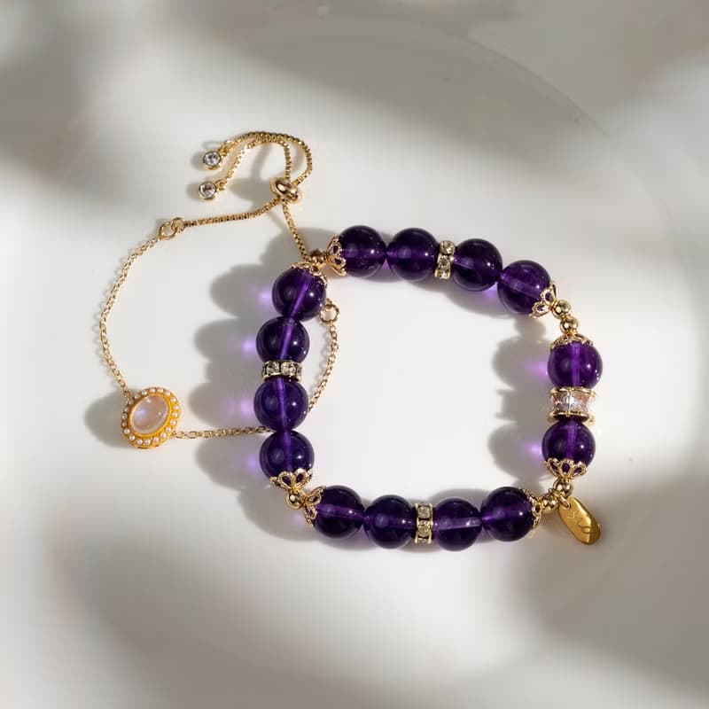 【牽心】極光-紫水晶雙鍊手鍊