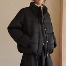 法式極簡 微光澤感溫暖羽絨服