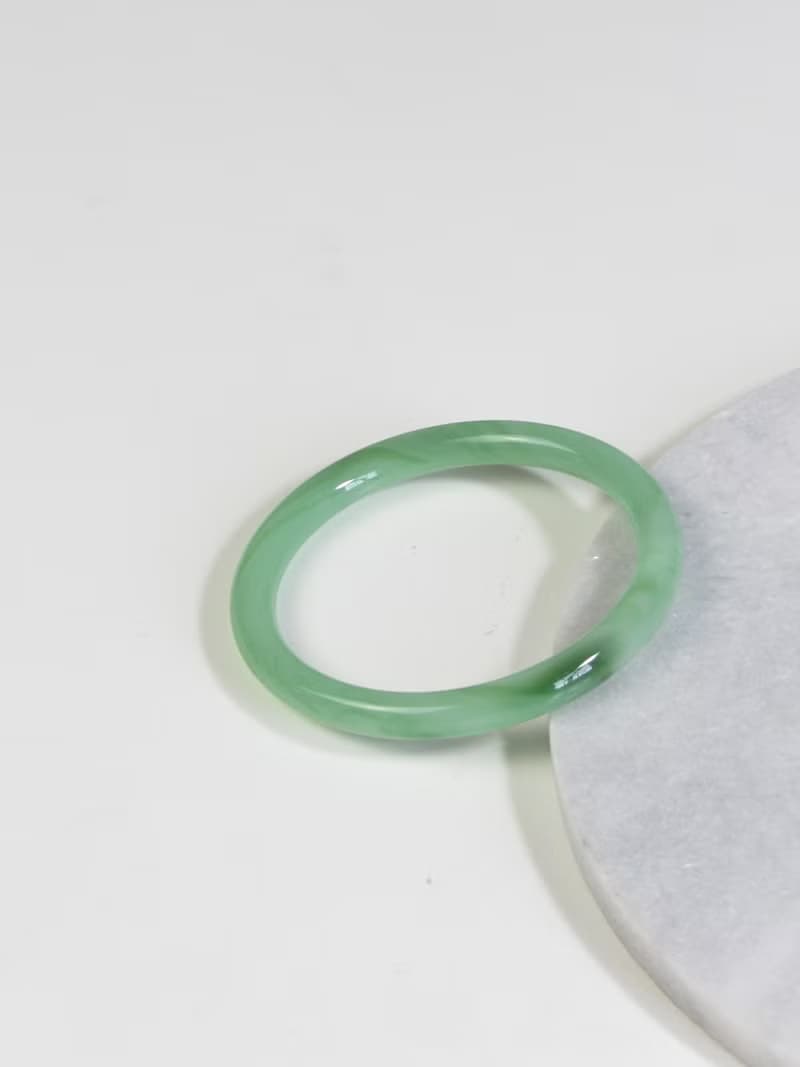Vintage Grade A Bright Green Jadeite Jade Bangle