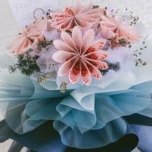 藍色花束/鈔票花束/有錢花/紙鈔花束/錢花束/生日禮物/情人節花束