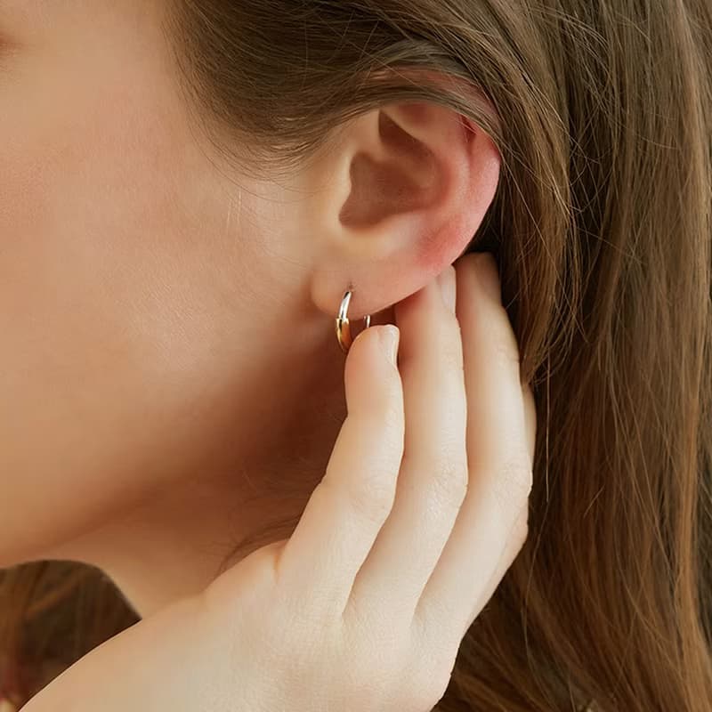 MONSTA X, BTOB PICK | LA LIGNE TWO-TONE EARRINGS