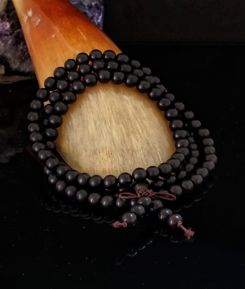 入門級黑檀木珠 108粒 三圈 6mm 手鍊