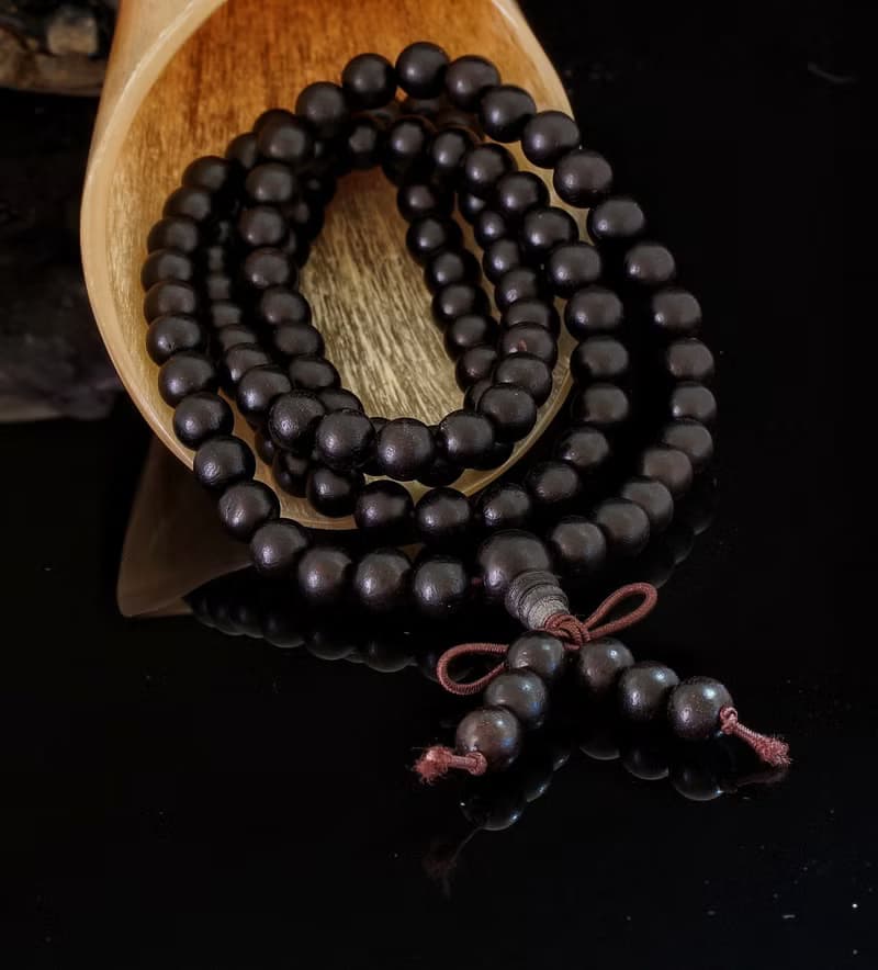 入門級黑檀木珠 108粒 三圈 6mm 手鍊