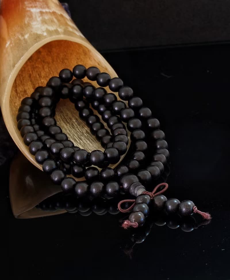 入門級黑檀木珠 108粒 三圈 6mm 手鍊
