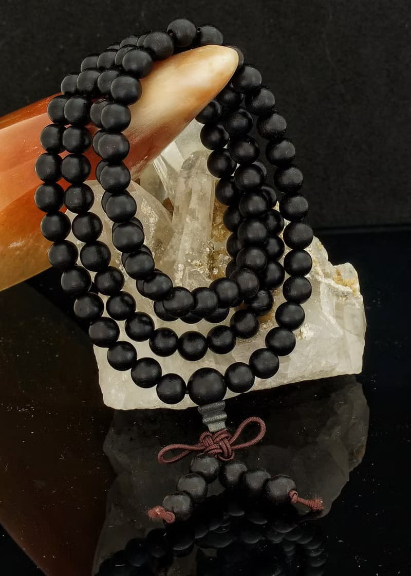 入門級黑檀木珠 108粒 三圈 6mm 手鍊