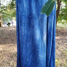 自在染isvara藍染手工蠟染圍巾 宇宙系列 小宇宙