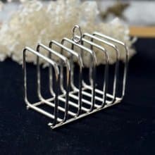 50752-典雅法國古董鍍銀吐司架