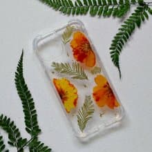 【f.phone】壓花手機殼│永生花│乾燥花