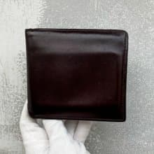 COACH 美國品牌 義大利製 深咖啡色 牛皮 古董皮夾 短夾 古董包