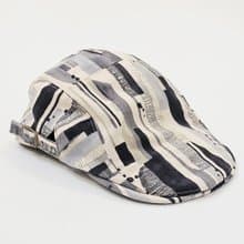 【HiGh MaLi】狩獵帽 | 小偷帽 | 黑灰水彩條紋#日系#搭配#日本布