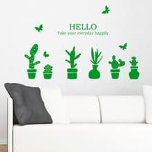 Smart Design 創意無痕壁貼◆清新小盆栽(8色)