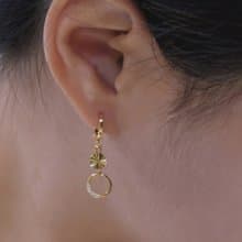 Be around me— 雙圈鋯石耳環(可改夾式)生日 情人節禮物