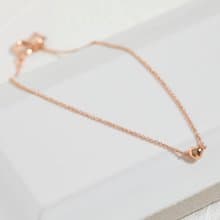 tiny heart bracelet PG ニッケルフリーブレスレット　小さなハートのブレスレット　ピンクゴールド