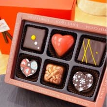 繽紛花式含餡巧克力禮盒-6入