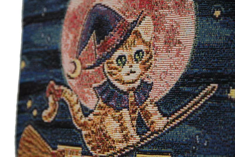 斜背  雙拉鍊  多夾層 / 防潑水 平織緹花 魔女小星貓 愜意隨行包