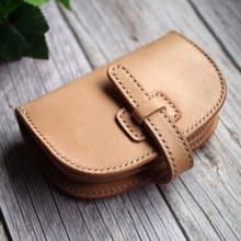 馬鞍皮半身錢包 插入類型