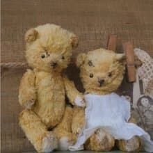 【新手難度級別】髒髒熊/DIY材料包 原創古董風做舊小熊關節玩偶