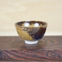 【母親節禮物】50ml 層加 天目釉 中式小茶杯 鶯歌葉敏祥作品