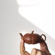 送禮紫砂壺茶壺小南瓜 双色款  把玩器 全手工制作 65CC精品把玩