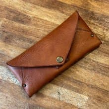 zipper wallet - brown