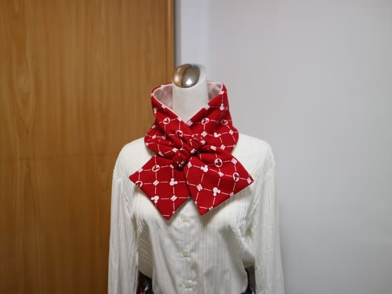 可調式短圍巾.scarf 保暖圍脖 雙面雙色 大人.小孩均適用