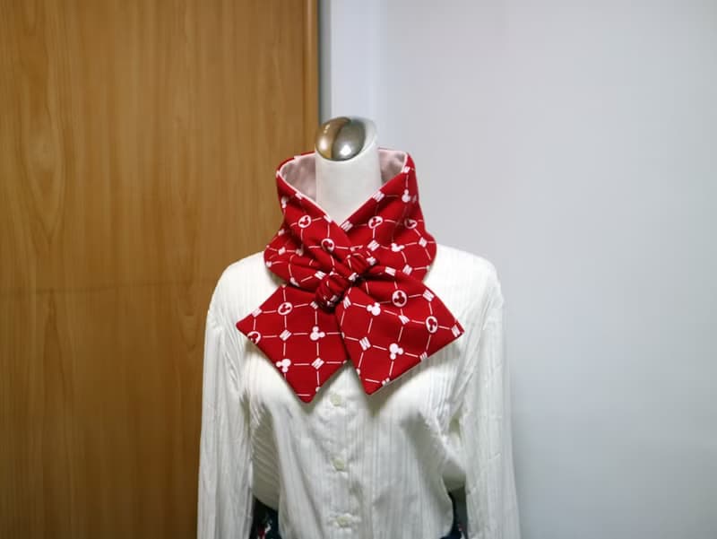 可調式短圍巾.scarf 保暖圍脖 雙面雙色 大人.小孩均適用